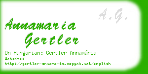 annamaria gertler business card